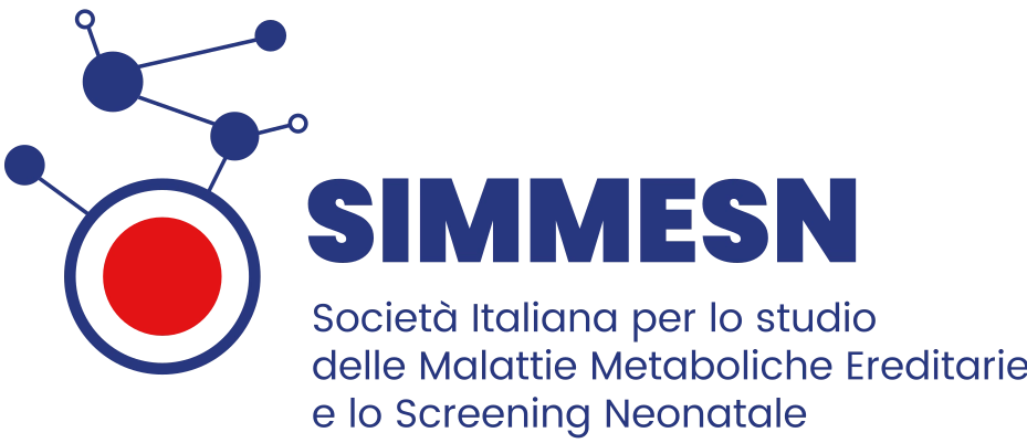 Logo della Società Italiana per lo Studio delle Malattie Metaboliche Ereditarie e lo Screening Neonatale (SIMMESN)